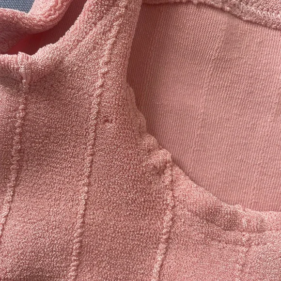 Hunza G Dusty Pink Nile Bikini Top - Picture 4 of 5